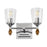 Lucas McKearn Vetiver 2 Light Bath/Vanity, Chrome/Gold F1