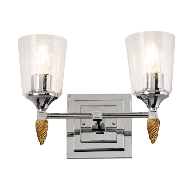Lucas McKearn Vetiver 2Lt Bath/Vanity, Chrome/Silver F1 - BB1022PC-2-F1S