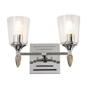 Lucas McKearn Vetiver 2Lt Bath/Vanity, Chrome/Silver F2 - BB1022PC-2-F2S