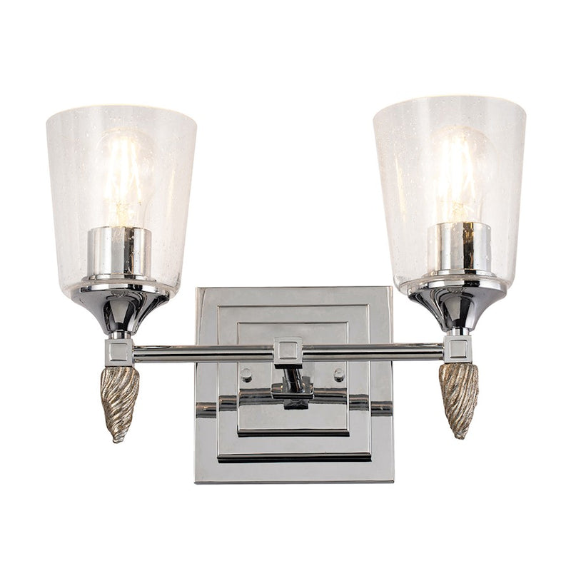 Lucas McKearn Vetiver 2Lt Bath/Vanity, Chrome/Silver F2 - BB1022PC-2-F2S
