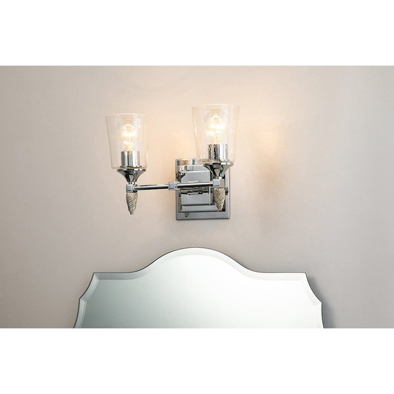 Lucas McKearn Vetiver 2Lt Bath/Vanity, Chrome/Silver F2