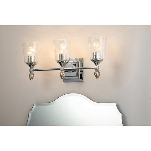 Lucas McKearn Vetiver 3Lt Bath/Vanity, Polished Chrome/Silver
