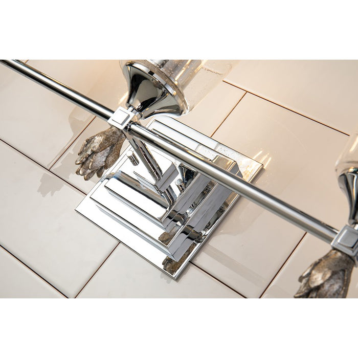 Lucas McKearn Vetiver 3Lt Bath/Vanity, Polished Chrome/Silver