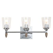 Lucas McKearn Vetiver 3 Light Bath/Vanity, Polished Chrome - BB1022PC-3-F2S