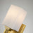 Lucas McKearn Jack 1 Light Bath/Vanity, Aged Brass/Opal