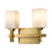 Lucas McKearn Jack 2 Light Bath/Vanity, Aged Brass/Opal - BB1101AGB-2