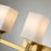 Lucas McKearn Jack 3 Light Bath/Vanity, Aged Brass/Opal
