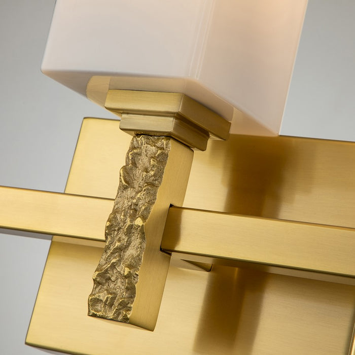 Lucas McKearn Jack 3 Light Bath/Vanity, Aged Brass/Opal