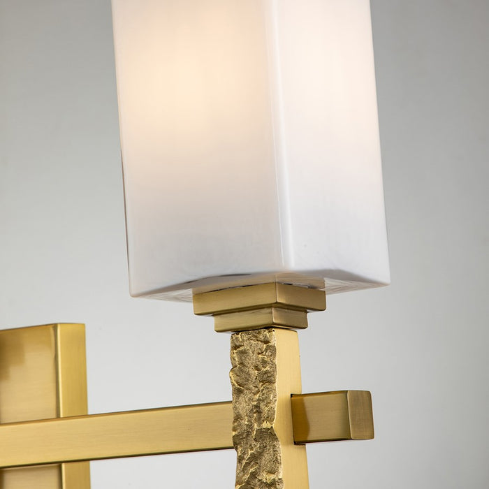 Lucas McKearn Jack 3 Light Bath/Vanity, Aged Brass/Opal