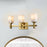 Lucas McKearn Jack 3 Light Bath/Vanity, Aged Brass/Opal