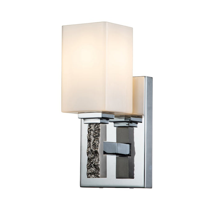 Lucas McKearn Jack 1 Light Bath/Vanity, Polished Chrome/Opal - BB1101PC-1