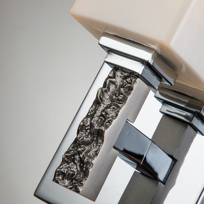 Lucas McKearn Jack 1 Light Bath/Vanity, Polished Chrome/Opal