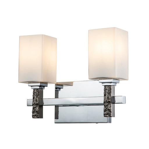 Lucas McKearn Jack 2 Light Bath/Vanity, Polished Chrome/Opal - BB1101PC-2
