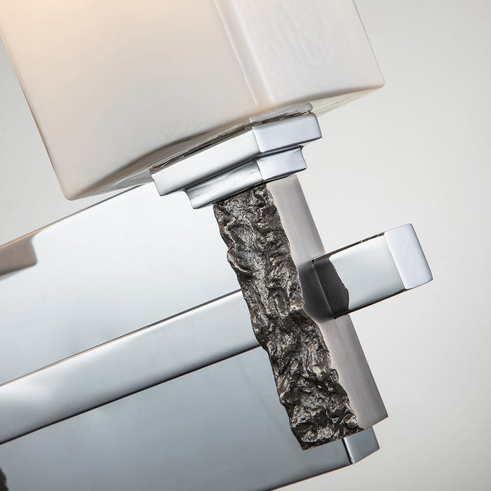 Lucas McKearn Jack 2 Light Bath/Vanity, Polished Chrome/Opal