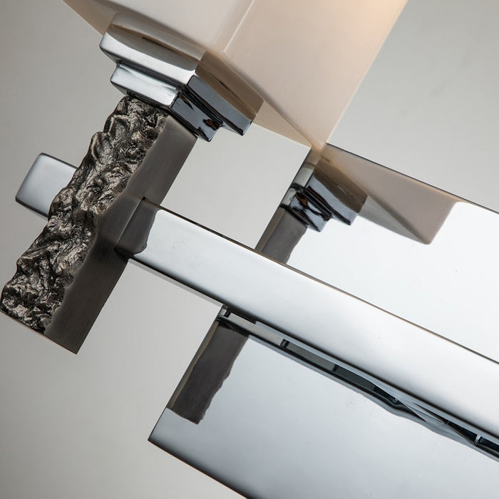 Lucas McKearn Jack 2 Light Bath/Vanity, Polished Chrome/Opal