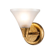 Lucas McKearn Lemoine 1 Light Bath/Vanity, Gold Leaf/Clear Etched - BB1114G-1
