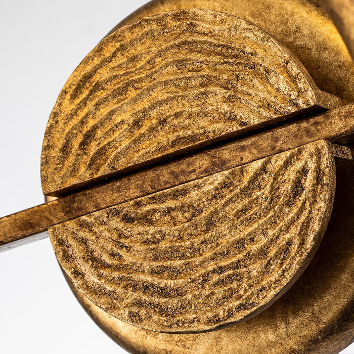 Lucas McKearn Lemoine 2 Light Bath/Vanity, Gold Leaf/Clear Etched