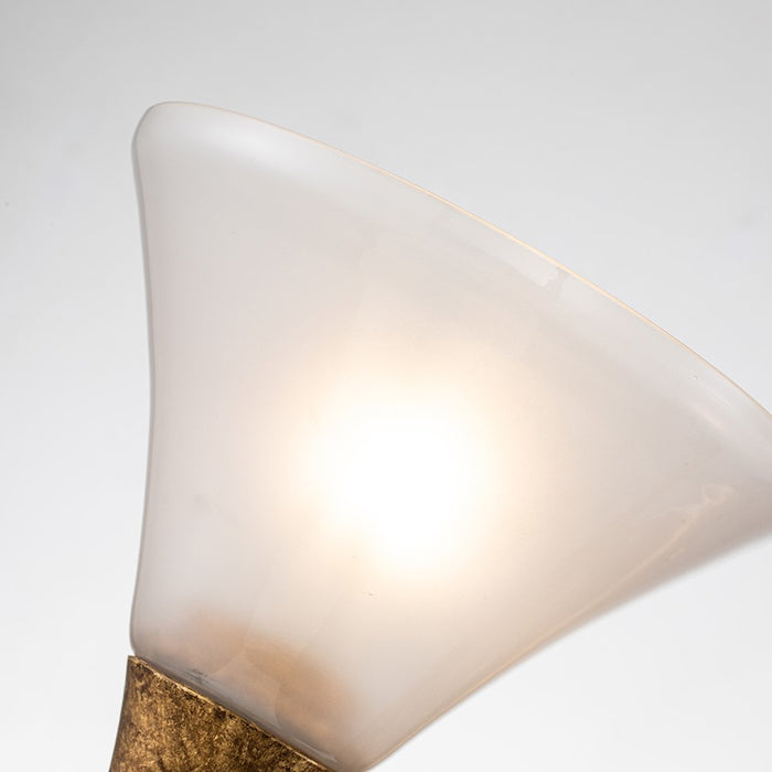 Lucas McKearn Lemoine 2 Light Bath/Vanity, Gold Leaf/Clear Etched