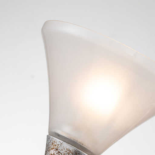 Lucas McKearn Lemoine 2 Light Bath/Vanity, Silver Leaf/Clear Etched