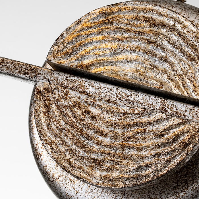 Lucas McKearn Lemoine 2 Light Bath/Vanity, Silver Leaf/Clear Etched