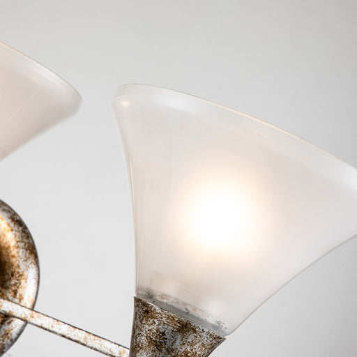 Lucas McKearn Lemoine 3 Light Bath/Vanity, Silver Leaf/Clear Etched