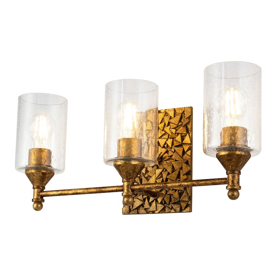 Lucas McKearn Mosaic 3 Light Bath/Vanity, Gold - BB1158G-3