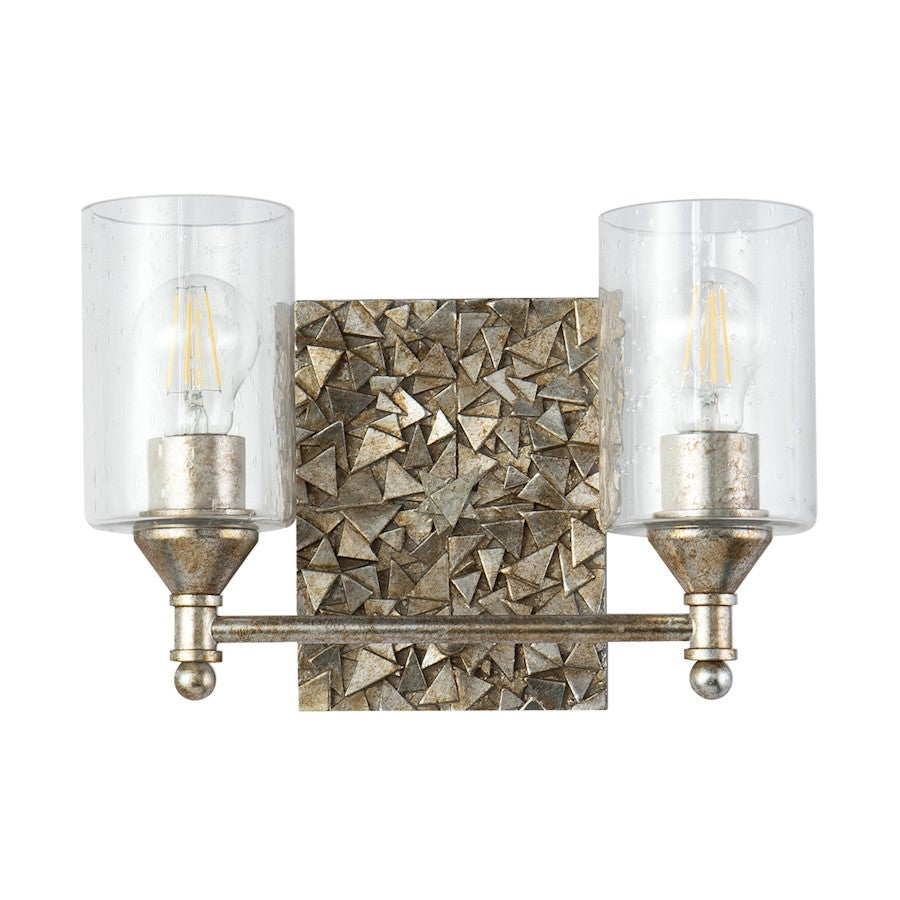 Lucas McKearn Mosaic 2 Light Bath/Vanity, Silver - BB1158S-2