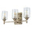 Lucas McKearn Mosaic 3 Light Bath/Vanity, Silver - BB1158S-3