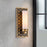 Lucas McKearn Ziggy 1 Light Bath/Vanity, Laquered Gold/Opal Etched