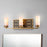 Lucas McKearn Ziggy 3 Light Bath/Vanity, Laquered Gold/Opal Etched