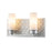 Lucas McKearn Ziggy 2Lt Bath/Vanity, Laquered Silver/Opal Etched - BB1185LS-2
