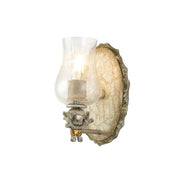 Lucas McKearn Trellis 1Lt Wall Sconce, Putty Patina/Silver Orb - BB1238-1