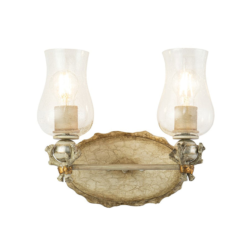 Lucas McKearn Trellis 2Lt Bath/Vanity, Putty Patina/Silver Orb - BB1238-2