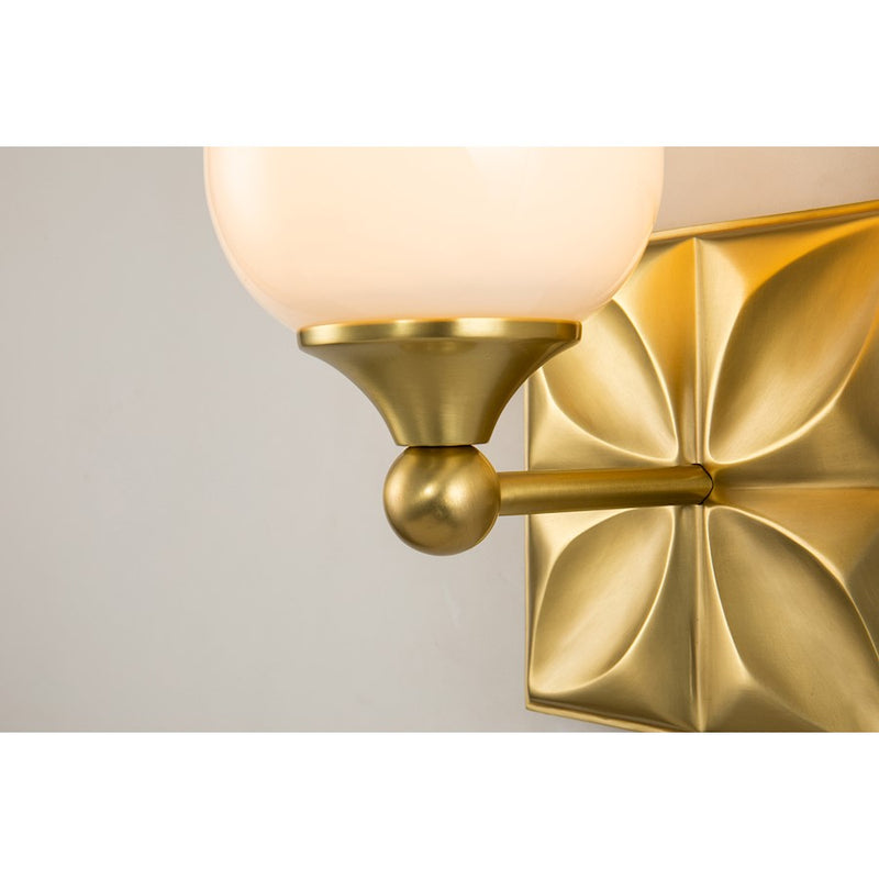 Lucas McKearn Epsilon 1 Light Wall Sconce, Aged Brass