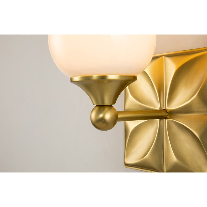 Lucas McKearn Epsilon 1 Light Wall Sconce, Aged Brass