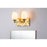 Lucas McKearn Epsilon 2 Light Bath/Vanity, Aged Brass