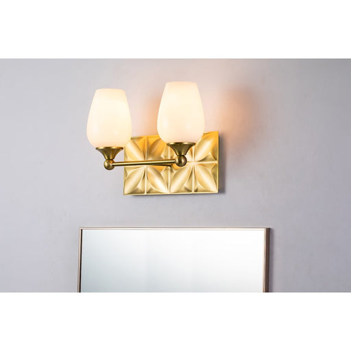Lucas McKearn Epsilon 2 Light Bath/Vanity, Aged Brass