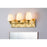 Lucas McKearn Epsilon 3 Light Bath/Vanity, Aged Brass