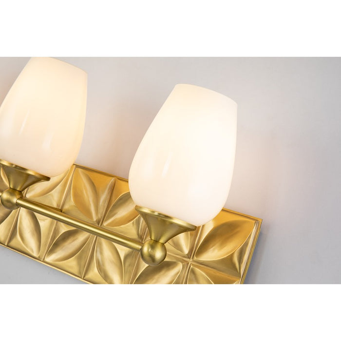 Lucas McKearn Epsilon 3 Light Bath/Vanity, Aged Brass