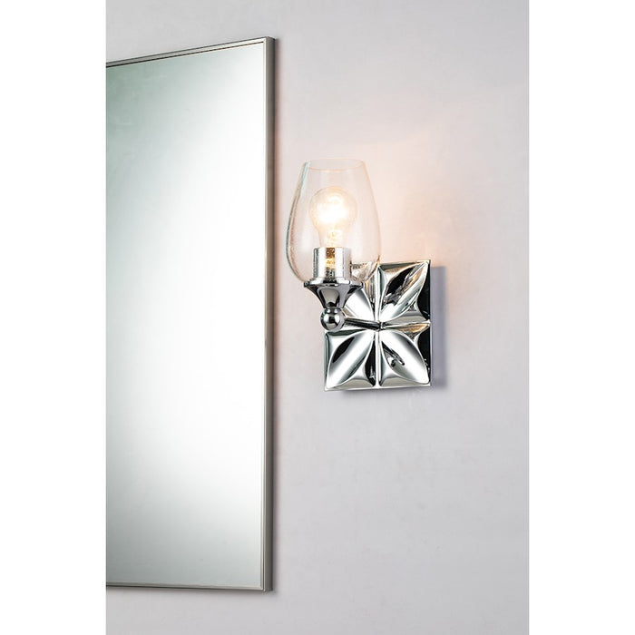 Lucas McKearn Epsilon 1 Light Bath/Vanity, Polished Chrome