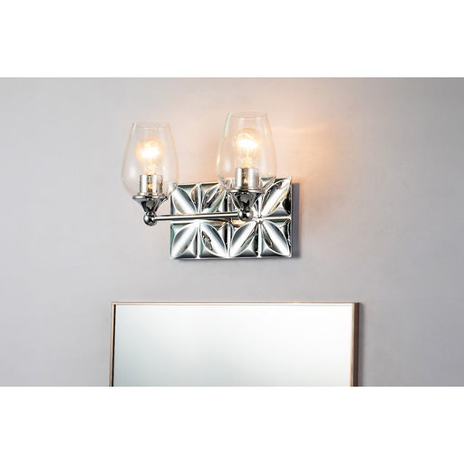 Lucas McKearn Epsilon 2 Light Bath/Vanity, Polished Chrome