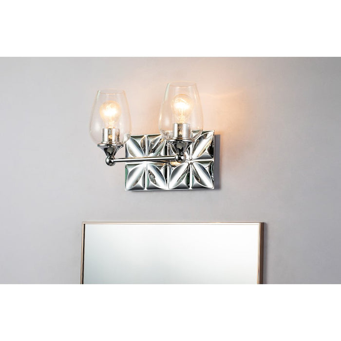 Lucas McKearn Epsilon 2 Light Bath/Vanity, Polished Chrome