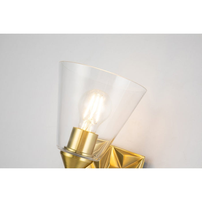 Lucas McKearn Alpha 1 Light Bath/Vanity, Aged Brass