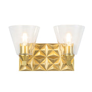 Lucas McKearn Alpha 2 Light Bath/Vanity, Aged Brass - BB1302AGB-2