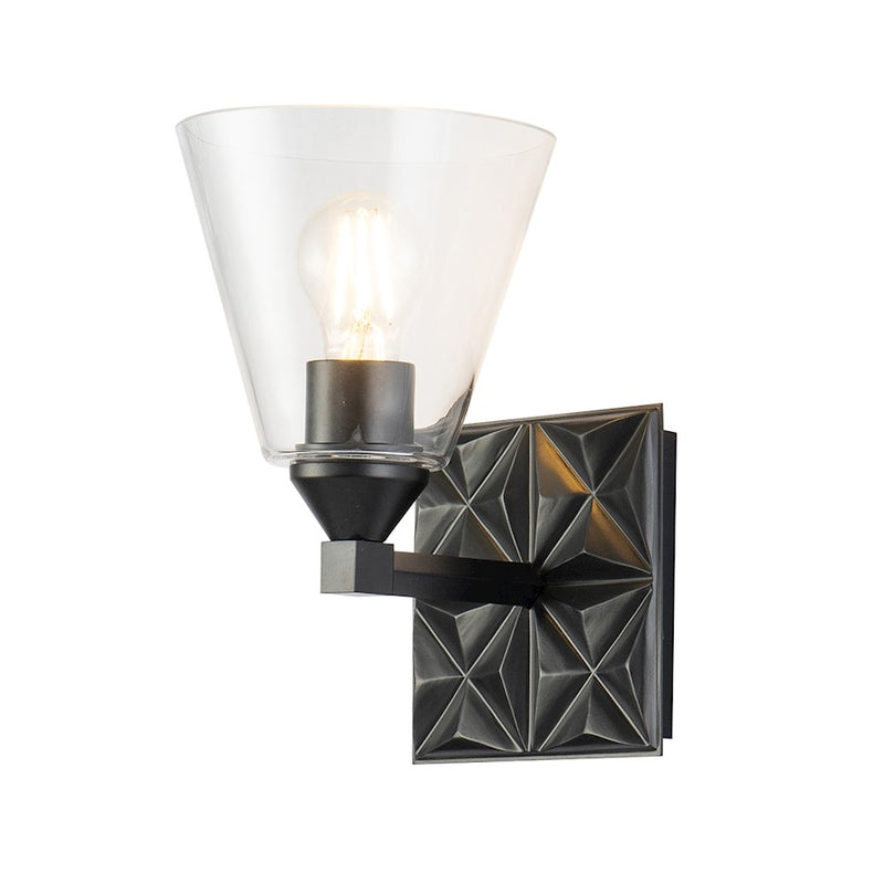 Lucas McKearn Alpha 1 Light Bath/Vanity, Matte Black - BB1302MB-1