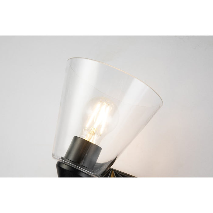 Lucas McKearn Alpha 1 Light Bath/Vanity, Matte Black