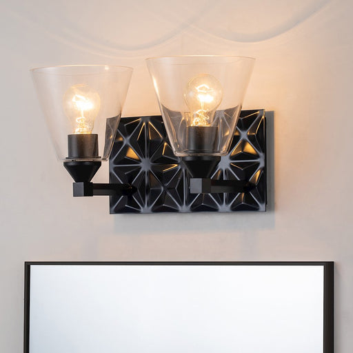 Lucas McKearn Alpha 2 Light Bath/Vanity, Matte Black