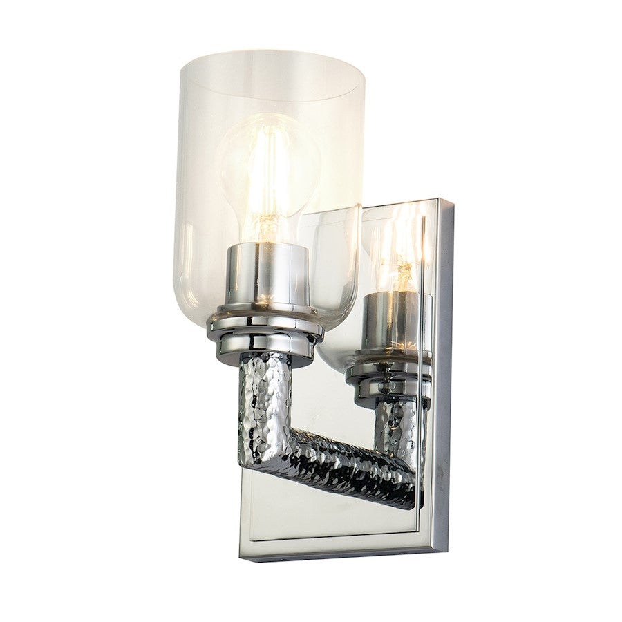 Lucas McKearn Rampart 1 Light Wall Sconce, Polished Chrome - BB80122PC-1