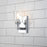 Lucas McKearn Rampart 1 Light Wall Sconce, Polished Chrome