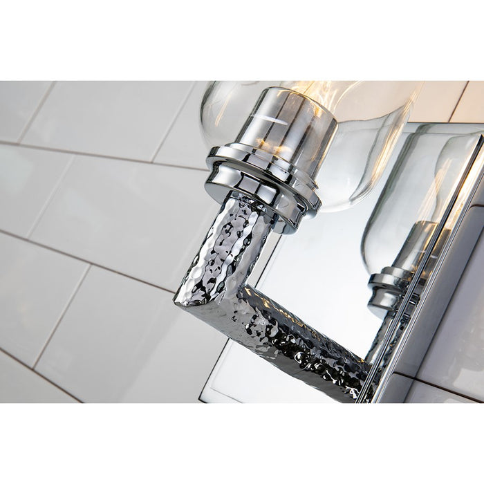 Lucas McKearn Rampart 1 Light Wall Sconce, Polished Chrome